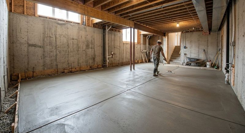 Basement Slab Installation in Hernando County, FL