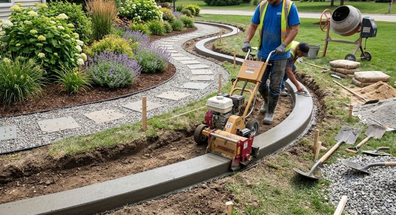 Concrete Border Installation in Floral City, FL