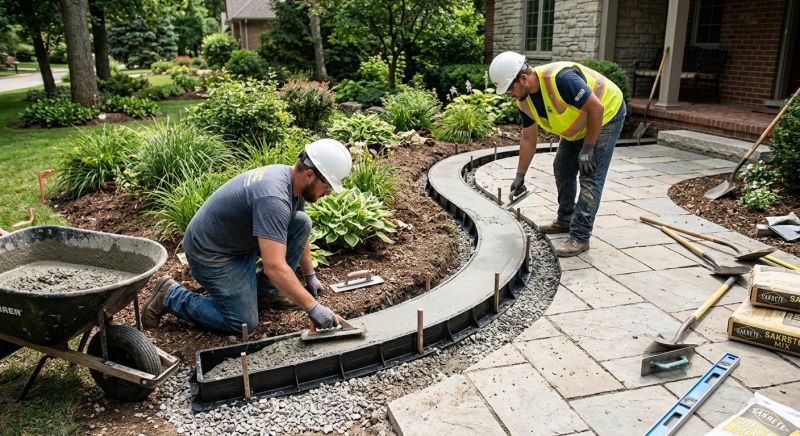 Concrete Border Installation in Inverness, FL
