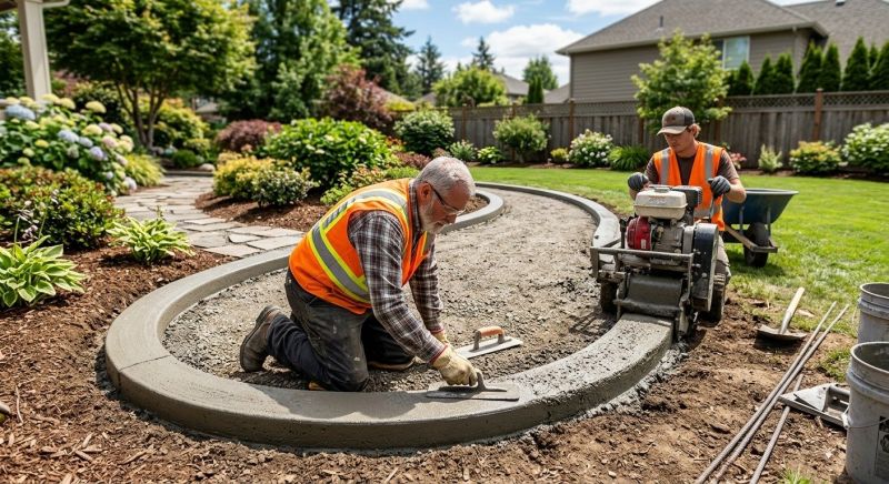 Concrete Border Installation in Inverness, FL