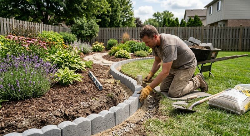 Concrete Edging Installation in Dade City, FL