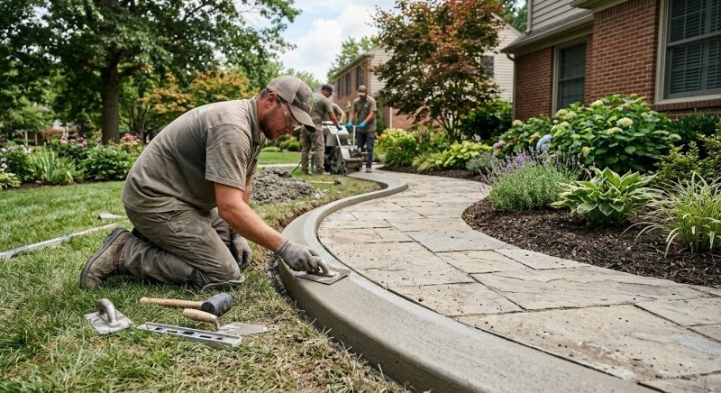 Concrete Edging Installation in Floral City, FL