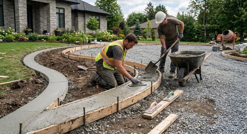 Concrete Edging Installation in Odessa, FL