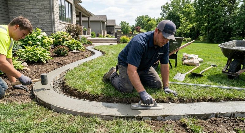 Concrete Edging Installation in Pasco County, FL
